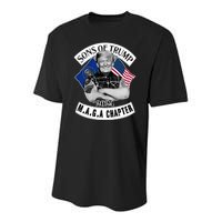 Sons Of Trump 2024 Biker Funny Youth Performance Sprint T-Shirt