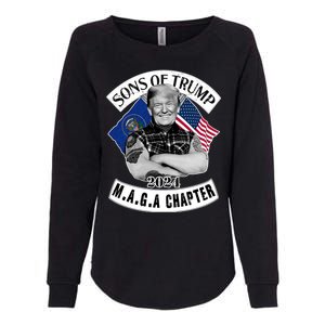 Sons Of Trump 2024 Biker Funny Womens California Wash Sweatshirt