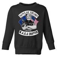 Sons Of Trump 2024 Biker Funny Toddler Sweatshirt