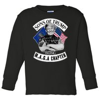 Sons Of Trump 2024 Biker Funny Toddler Long Sleeve Shirt