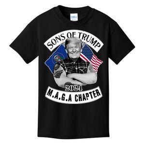 Sons Of Trump 2024 Biker Funny Kids T-Shirt