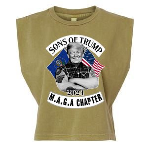 Sons Of Trump 2024 Biker Funny Garment-Dyed Women's Muscle Tee