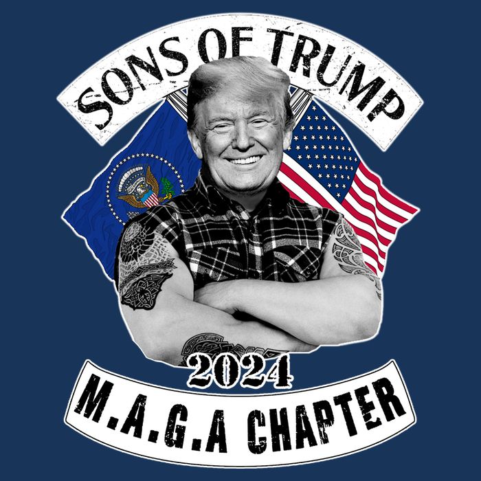 Sons Of Trump 2024 Biker Funny Infant Baby Jersey Bodysuit