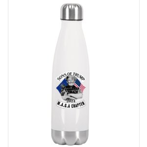 Sons Of Trump 2024 Biker Funny Stainless Steel Insulated Water Bottle