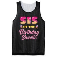 Sis Of The Birthday Sweetie Ice Cream Birthday Mesh Reversible Basketball Jersey Tank