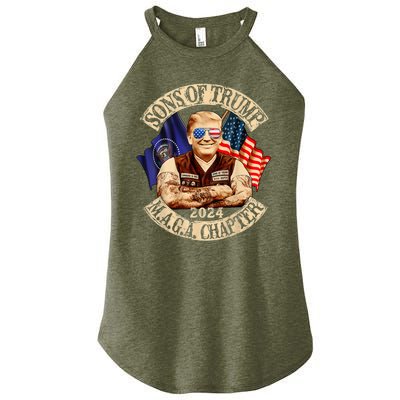 Sons Of Trump Maga Chapter 2024 Women's Perfect Tri Rocker Tank