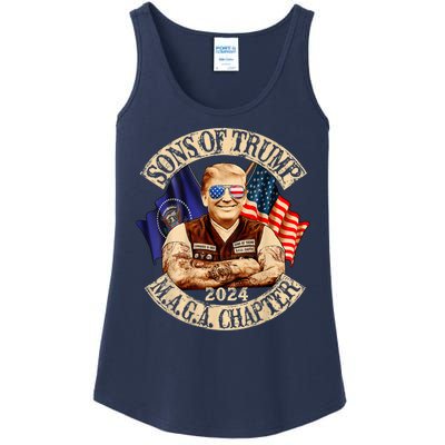 Sons Of Trump Maga Chapter 2024 Ladies Essential Tank