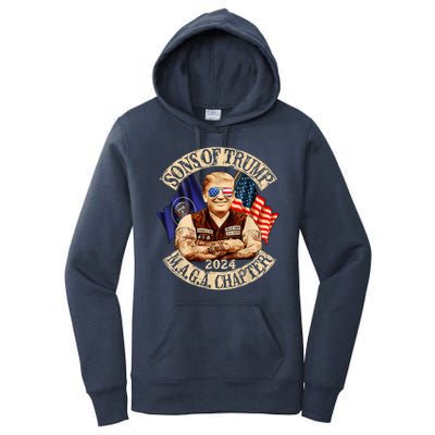 Sons Of Trump Maga Chapter 2024 Women's Pullover Hoodie