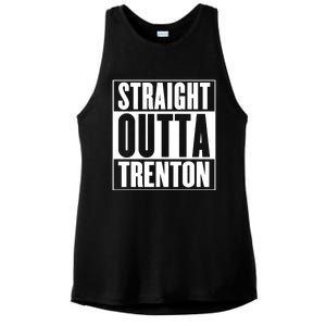 Straight Outta Trenton Gift Meaningful Gift Ladies PosiCharge Tri-Blend Wicking Tank