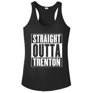 Straight Outta Trenton Gift Meaningful Gift Ladies PosiCharge Competitor Racerback Tank