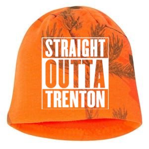 Straight Outta Trenton Gift Meaningful Gift Kati - Camo Knit Beanie