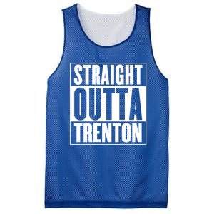 Straight Outta Trenton Gift Meaningful Gift Mesh Reversible Basketball Jersey Tank