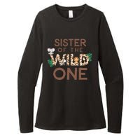 Sister Of The Wild One Animal Safari 1st Birthday Theme Womens CVC Long Sleeve Shirt