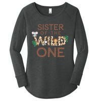 Sister Of The Wild One Animal Safari 1st Birthday Theme Women's Perfect Tri Tunic Long Sleeve Shirt