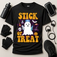 Stick Or Treat Halloween Nurse Ghost Performance Shirt