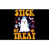 Stick Or Treat Halloween Nurse Ghost Bumper Sticker