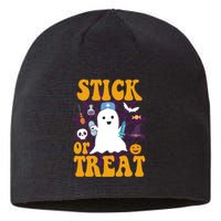 Stick Or Treat Halloween Nurse Ghost Sustainable Beanie