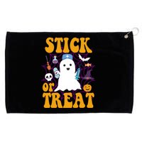 Stick Or Treat Halloween Nurse Ghost Grommeted Golf Towel