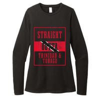 Straight Outta Trinidad & Tobago Trinidadian Flag Pride Womens CVC Long Sleeve Shirt