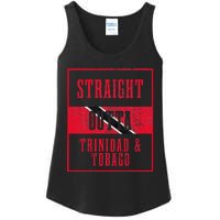 Straight Outta Trinidad & Tobago Trinidadian Flag Pride Ladies Essential Tank