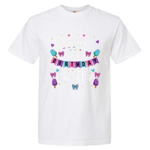 Sister Of The Birthday Sweetie Ice Cream Bday Party Sis Garment-Dyed Heavyweight T-Shirt