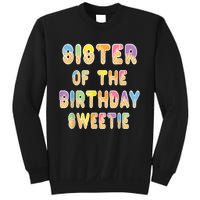 Sister Of The Birthday Sweetie Girl Icecream Themed Party Sweatshirt