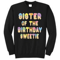 Sister Of The Birthday Sweetie Girl Icecream Themed Party Tall Sweatshirt