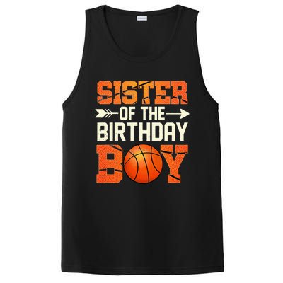 Sister Of The Birthday Basketball Mother Mom Funny PosiCharge Competitor Tank