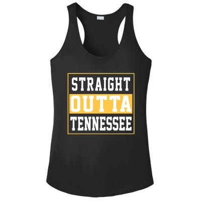 Straight Outta Tennessee Ladies PosiCharge Competitor Racerback Tank