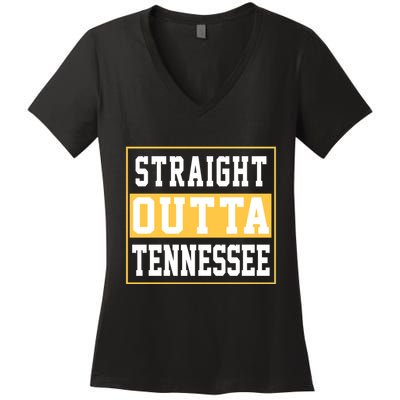 Straight Outta Tennessee Women's V-Neck T-Shirt