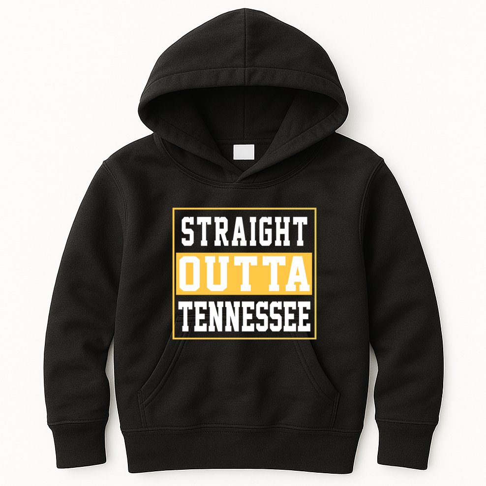 Straight Outta Tennessee Kids Hoodie