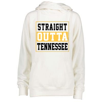 Straight Outta Tennessee Womens Funnel Neck Pullover Hood