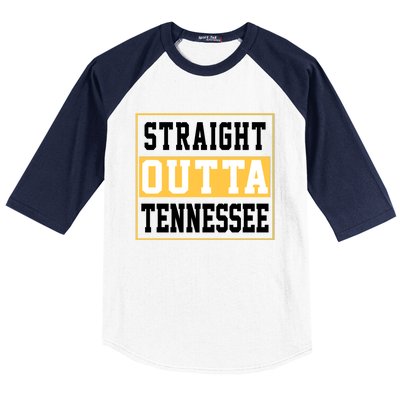 Straight Outta Tennessee Baseball Sleeve Shirt