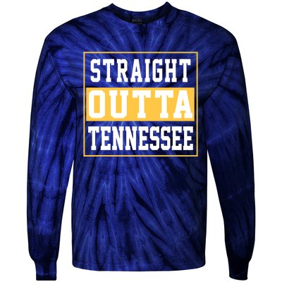 Straight Outta Tennessee Tie-Dye Long Sleeve Shirt