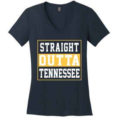 Straight Outta Tennessee Women's V-Neck T-Shirt