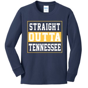 Straight Outta Tennessee Kids Long Sleeve Shirt