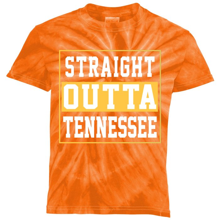 Straight Outta Tennessee Kids Tie-Dye T-Shirt