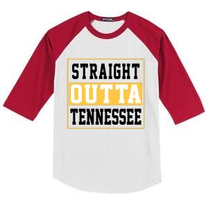 Straight Outta Tennessee Kids Colorblock Raglan Jersey