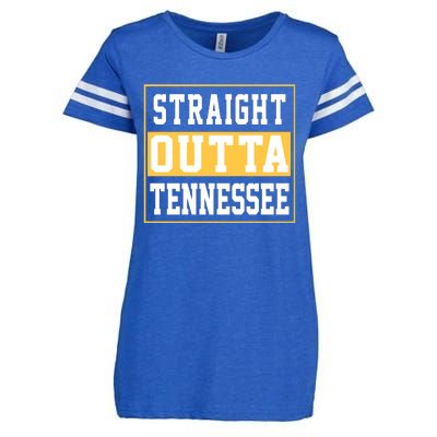 Straight Outta Tennessee Enza Ladies Jersey Football T-Shirt