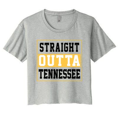 Straight Outta Tennessee Women's Crop Top Tee