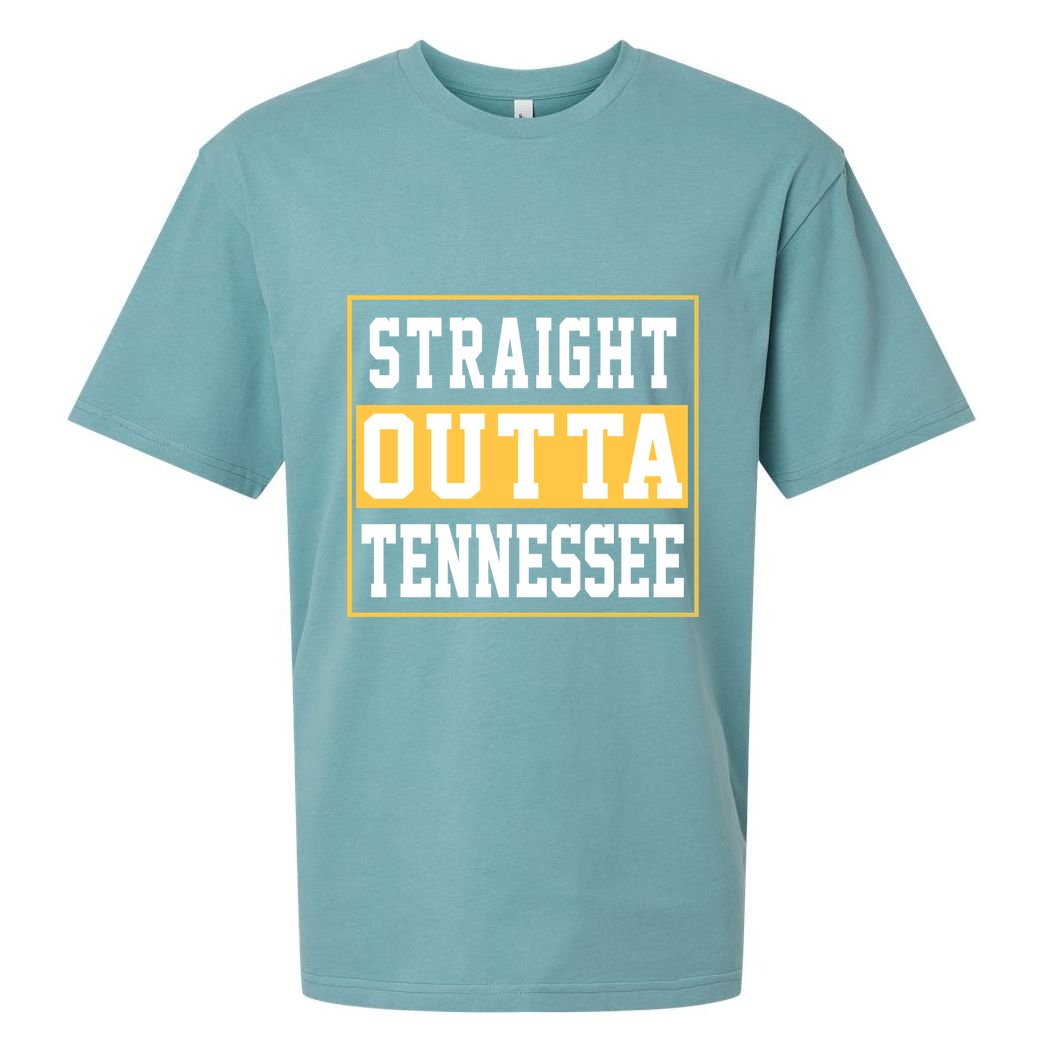 Straight Outta Tennessee Sueded Cloud Jersey T-Shirt