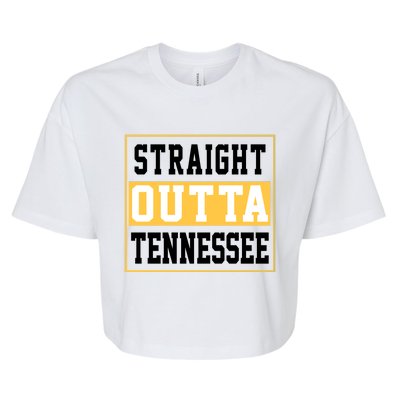 Straight Outta Tennessee Bella+Canvas Jersey Crop Tee