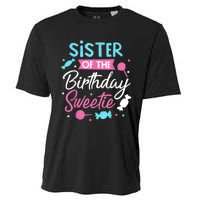 Sister Of The Birthday Sweetie Candy Bday Party Sis Cooling Performance Crew T-Shirt