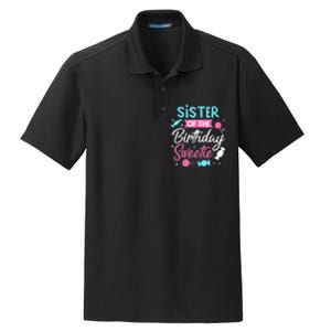 Sister Of The Birthday Sweetie Candy Bday Party Sis Dry Zone Grid Polo