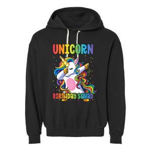 Squad of the Birthday Princess Unicorn Birthday Squad Garment-Dyed Fleece Hoodie