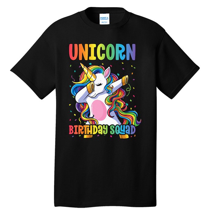 Squad of the Birthday Princess Unicorn Birthday Squad Tall T-Shirt