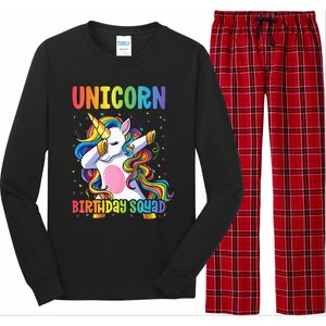 Squad of the Birthday Princess Unicorn Birthday Squad Long Sleeve Pajama Set