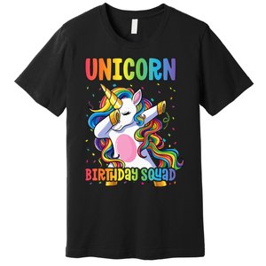 Squad of the Birthday Princess Unicorn Birthday Squad Premium T-Shirt