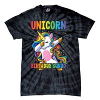 Squad of the Birthday Princess Unicorn Birthday Squad Tie-Dye T-Shirt