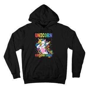 Squad of the Birthday Princess Unicorn Birthday Squad Tall Hoodie